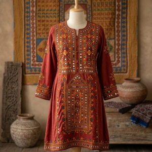 Sindhi Embroidered Kurti
